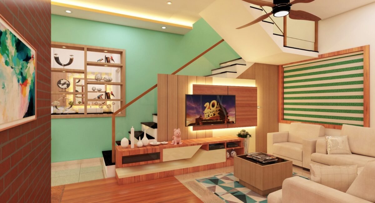 Modern bedroom interior design by Wavez Interiors.